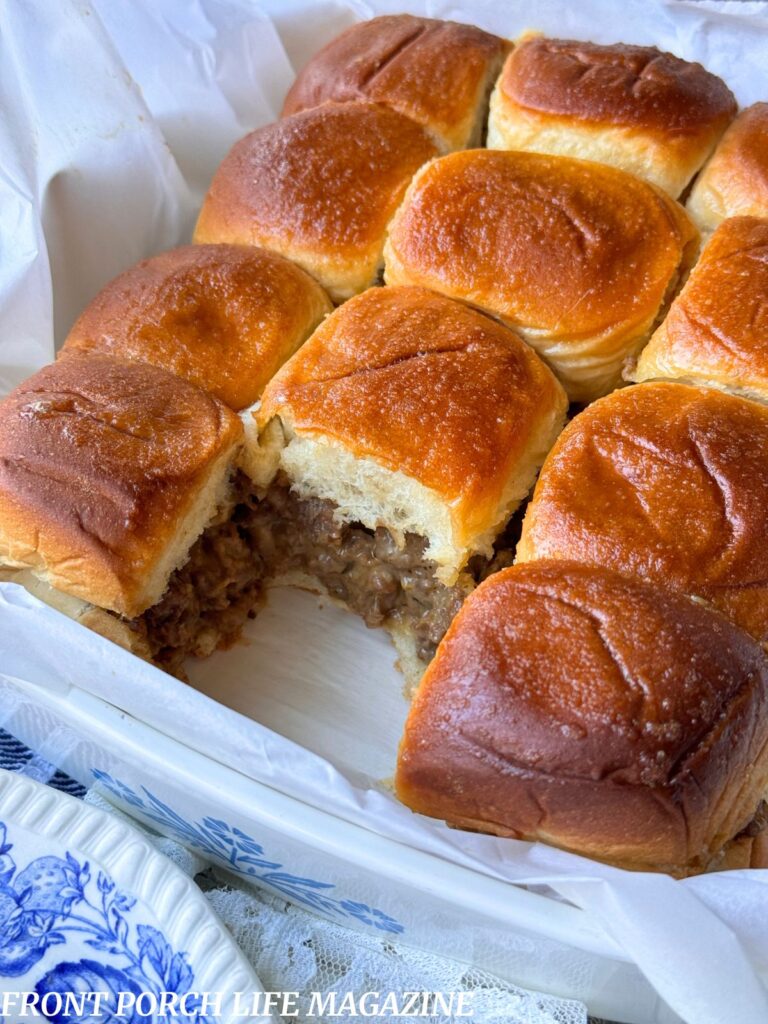 Hanky Panky Sliders in a dish