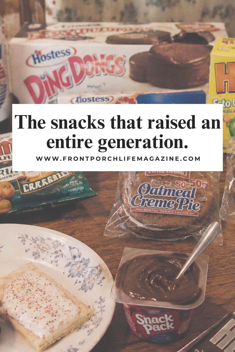 A Collage of snacks we all at in the 80s and 90s