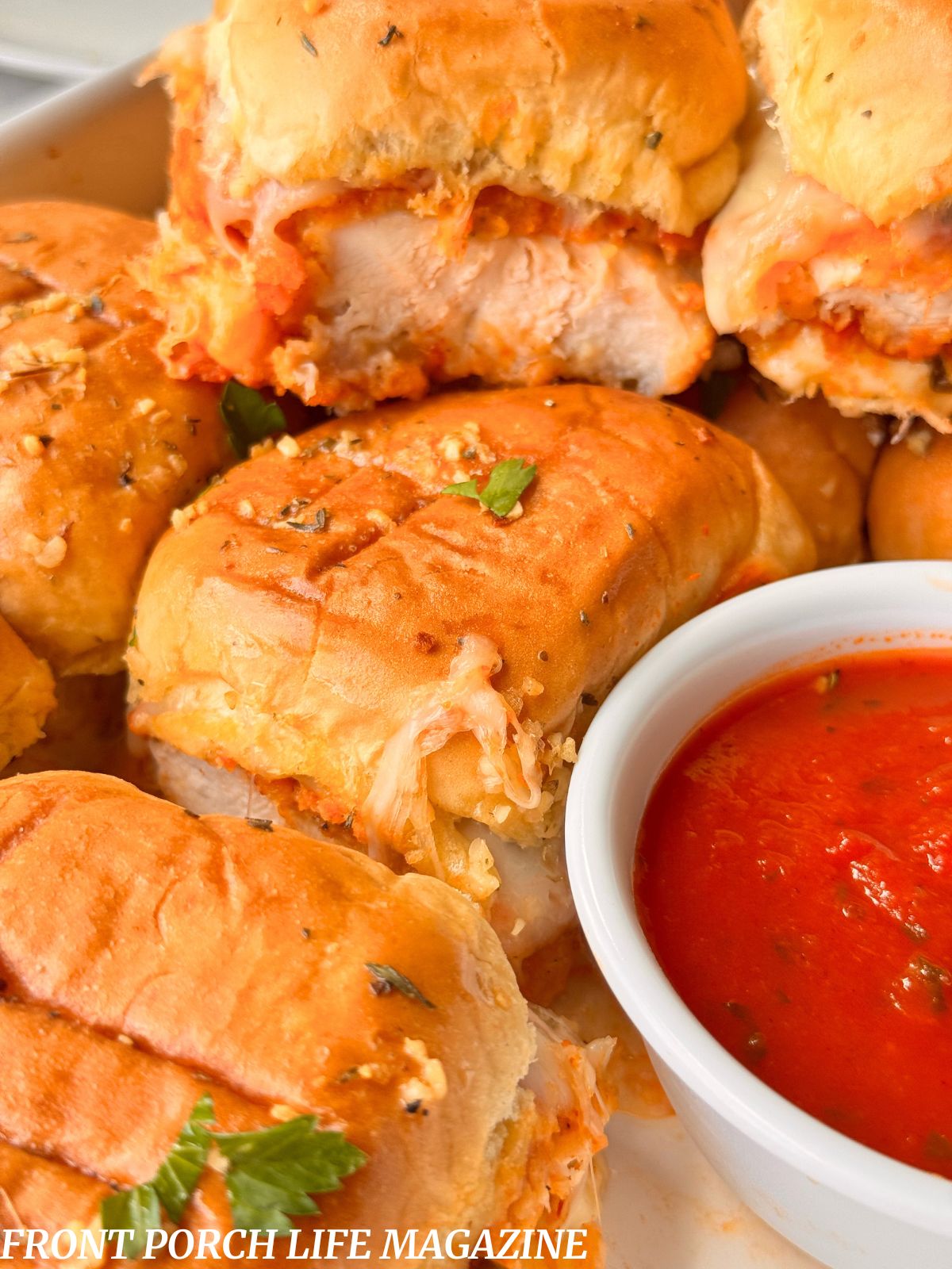 Chicken Parmesan sliders 